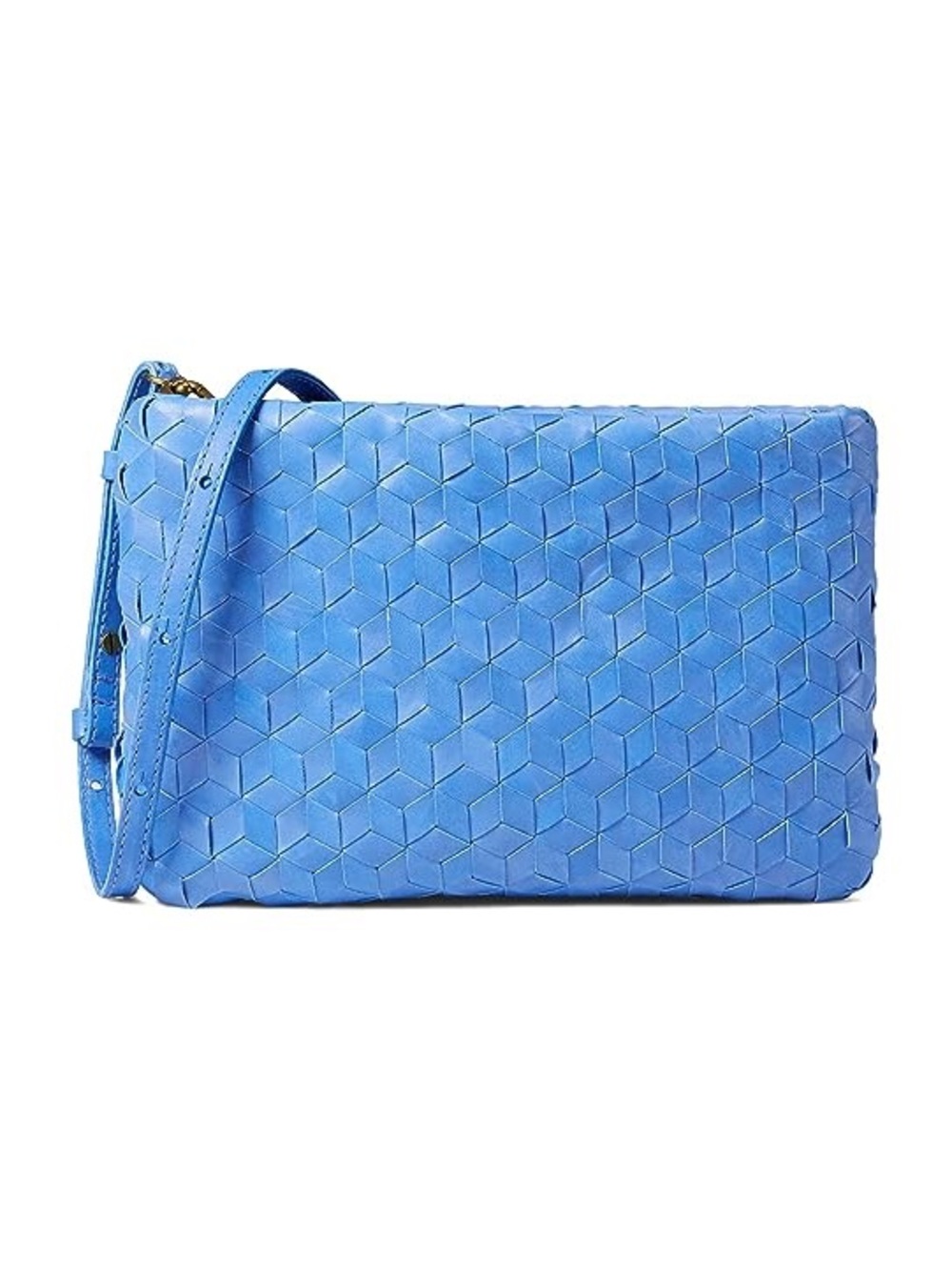 Madewell The Puff Woven Crossbody Bag in oasis blue Sz One size